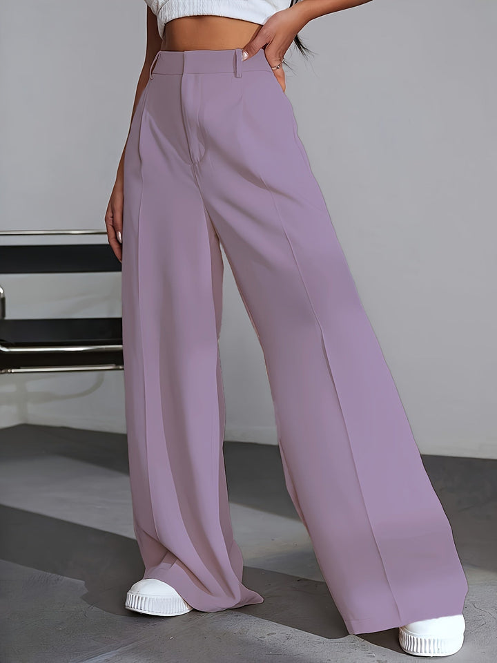 Damen High Waist Palazzo Hose mit weitem Bein Design-Luzern Mode