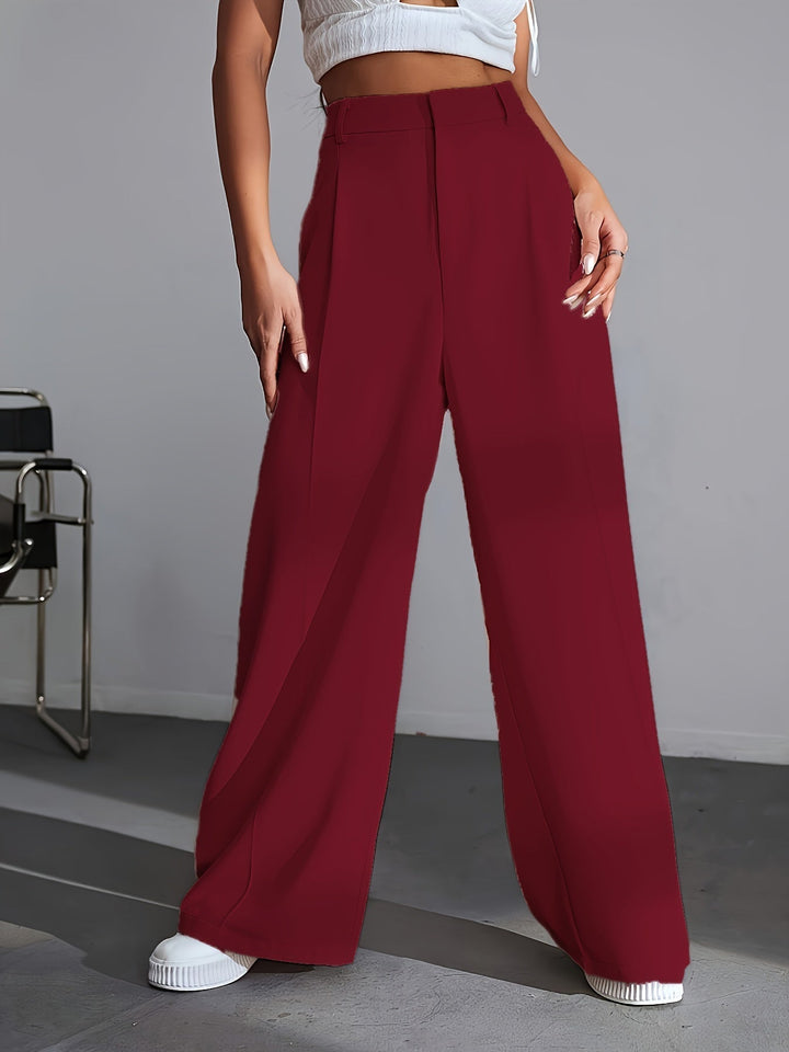 Damen High Waist Palazzo Hose mit weitem Bein Design-Luzern Mode