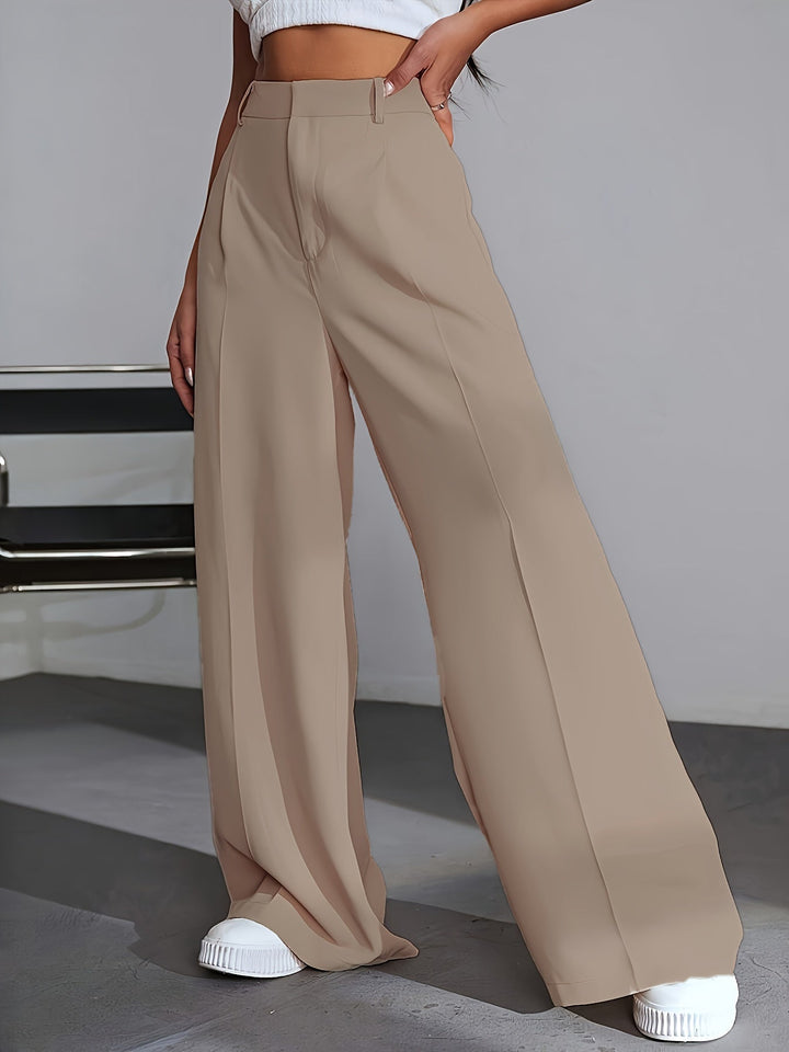 Damen High Waist Palazzo Hose mit weitem Bein Design-Luzern Mode