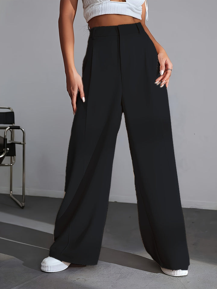Damen High Waist Palazzo Hose mit weitem Bein Design-Luzern Mode