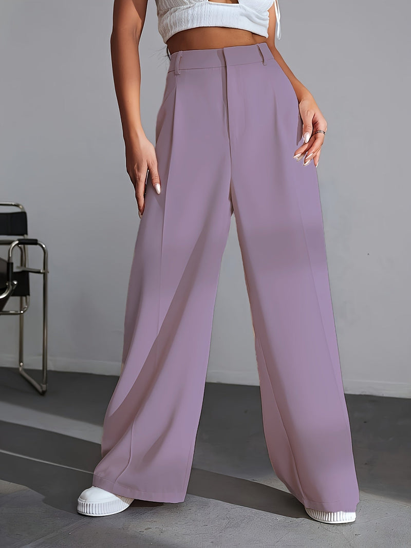 Damen High Waist Palazzo Hose mit weitem Bein Design-Luzern Mode