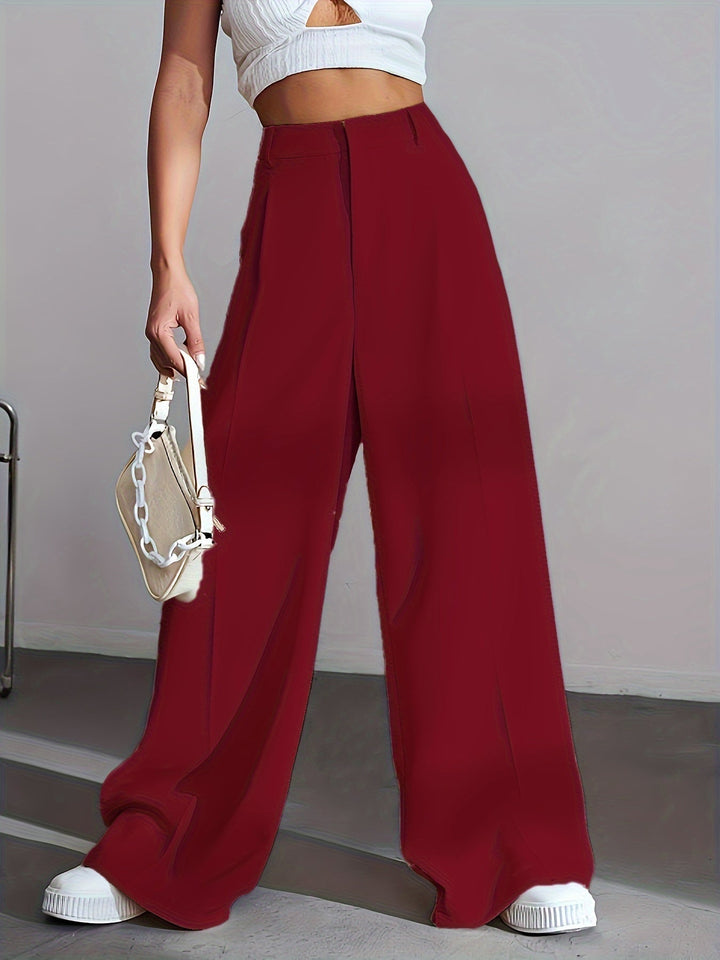 Damen High Waist Palazzo Hose mit weitem Bein Design-Luzern Mode