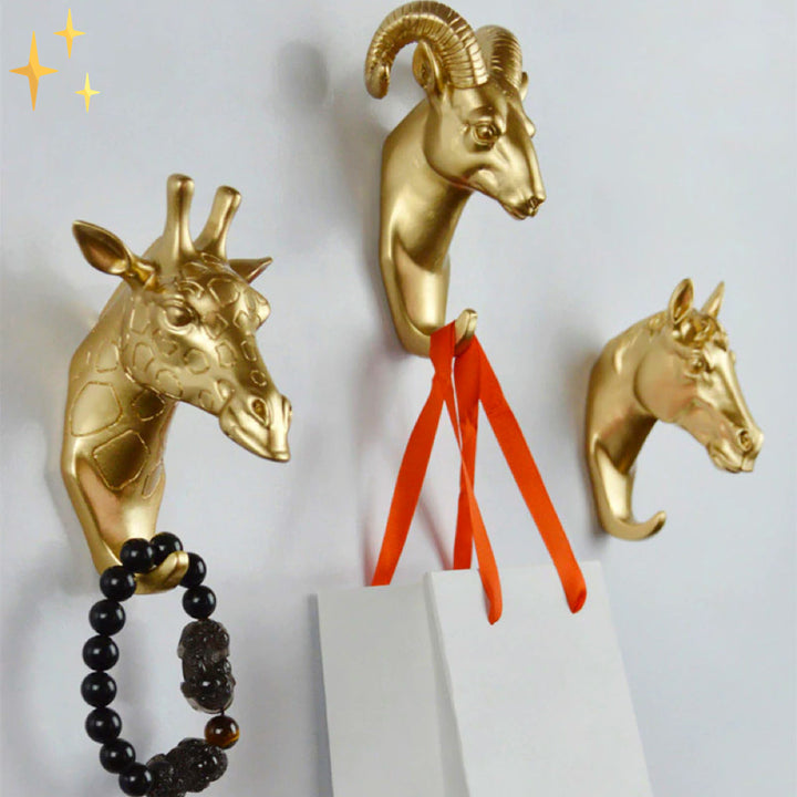 Goldene Tier-Wandhaken | Luxuriös Stilvoll Einzigartig Praktisch Langlebig-Luzern Mode