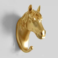 Goldene Tier-Wandhaken | Luxuriös Stilvoll Einzigartig Praktisch Langlebig-Pferd-Luzern Mode