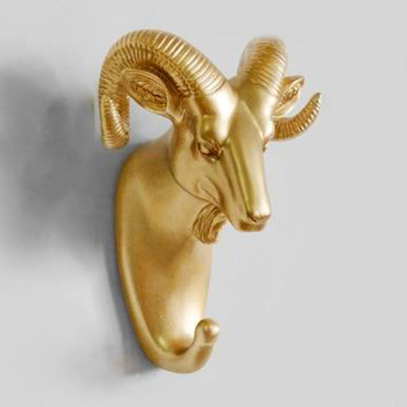 Goldene Tier-Wandhaken | Luxuriös Stilvoll Einzigartig Praktisch Langlebig-Widder-Luzern Mode