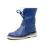 Hochwertige Lederstiefel für Damen mit Komfortsohle-Blau-36-Luzern Mode