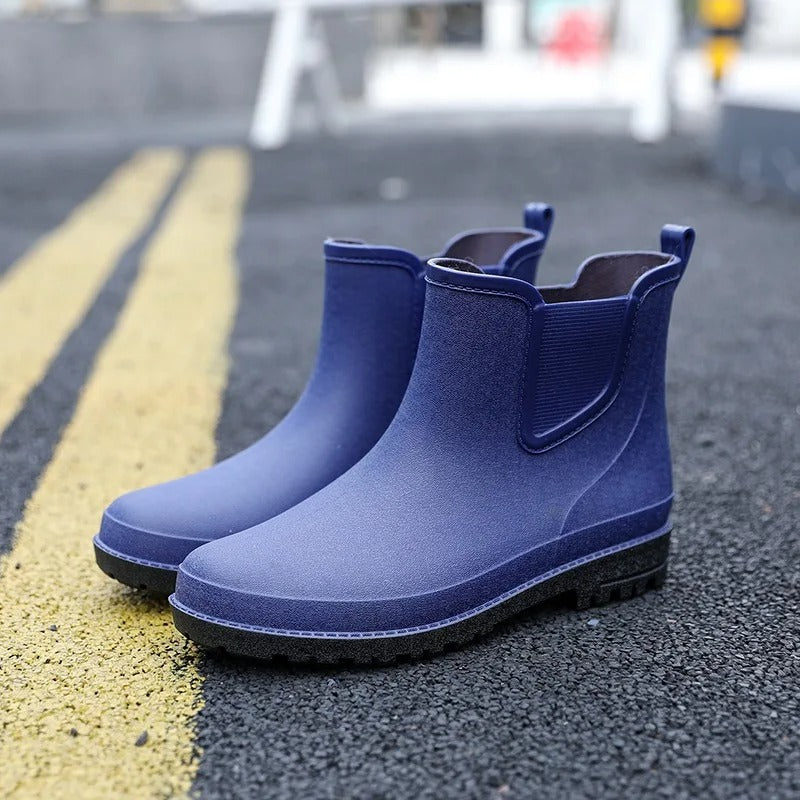 Wasserdichte Damen Gummistiefel für Regenwetter kaufen-Blau-40-Luzern Mode