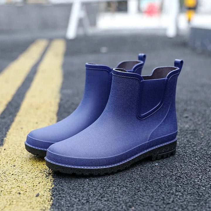 Wasserdichte Damen Gummistiefel für Regenwetter kaufen-Blau-40-Luzern Mode