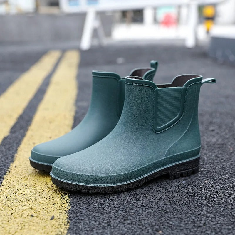 Wasserdichte Damen Gummistiefel für Regenwetter kaufen-Grün-40-Luzern Mode