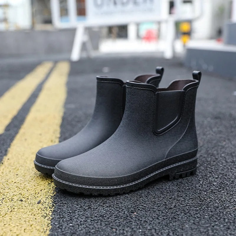 Wasserdichte Damen Gummistiefel für Regenwetter kaufen-Schwarz-40-Luzern Mode