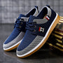 Herrensneaker Freizeitmode Atmungsaktiv Rutschfest-Blau-39-Luzern Mode