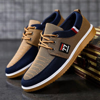 Herrensneaker Freizeitmode Atmungsaktiv Rutschfest-Khaki-39-Luzern Mode