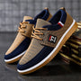Herrensneaker Freizeitmode Atmungsaktiv Rutschfest-Khaki-39-Luzern Mode