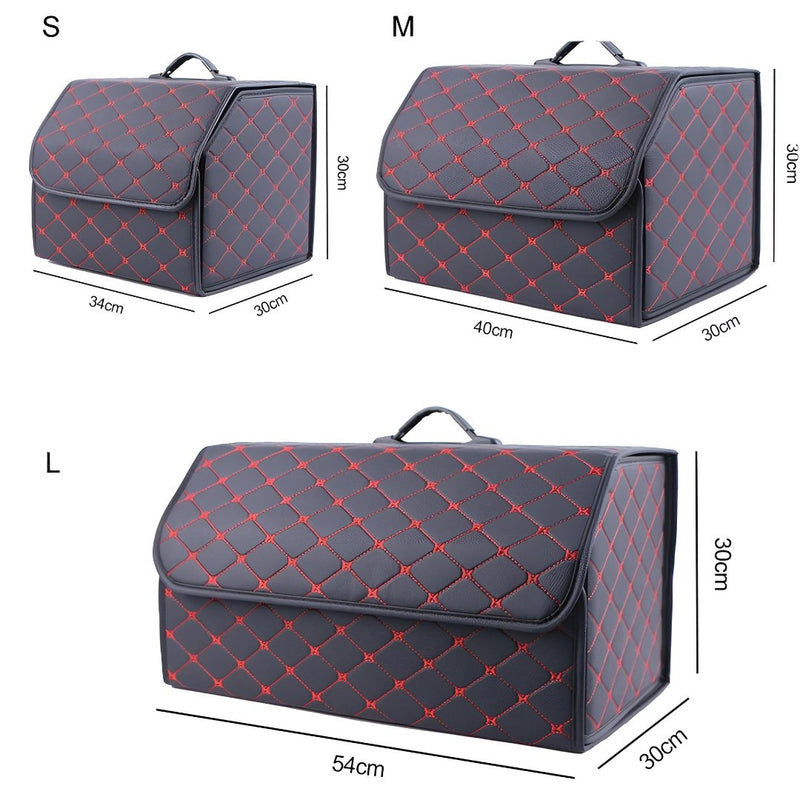 Kofferraum-Aufbewahrungsbox | Leder Langlebig Stilvoll Praktisch Geräumig Vielseitig-Luzern Mode