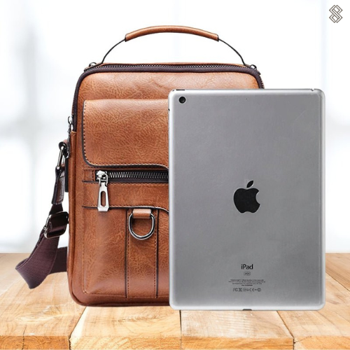 Hochwertige Leder-Schultertasche für Herren, modern-Luzern Mode