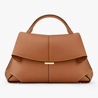 Luxuriöse Damenhandtasche aus Leder mit elegantem Design-Braun-Luzern Mode