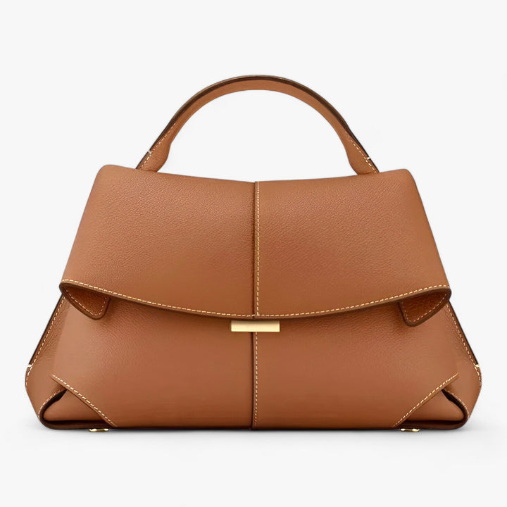 Luxuriöse Damenhandtasche aus Leder mit elegantem Design-Braun-Luzern Mode