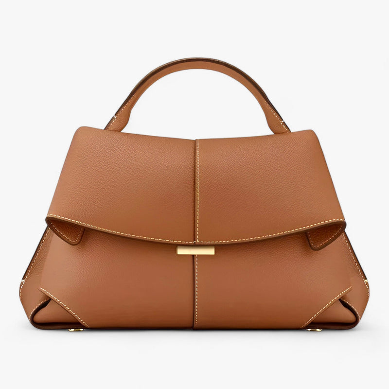 Luxuriöse Damenhandtasche aus Leder mit elegantem Design-Braun-Luzern Mode