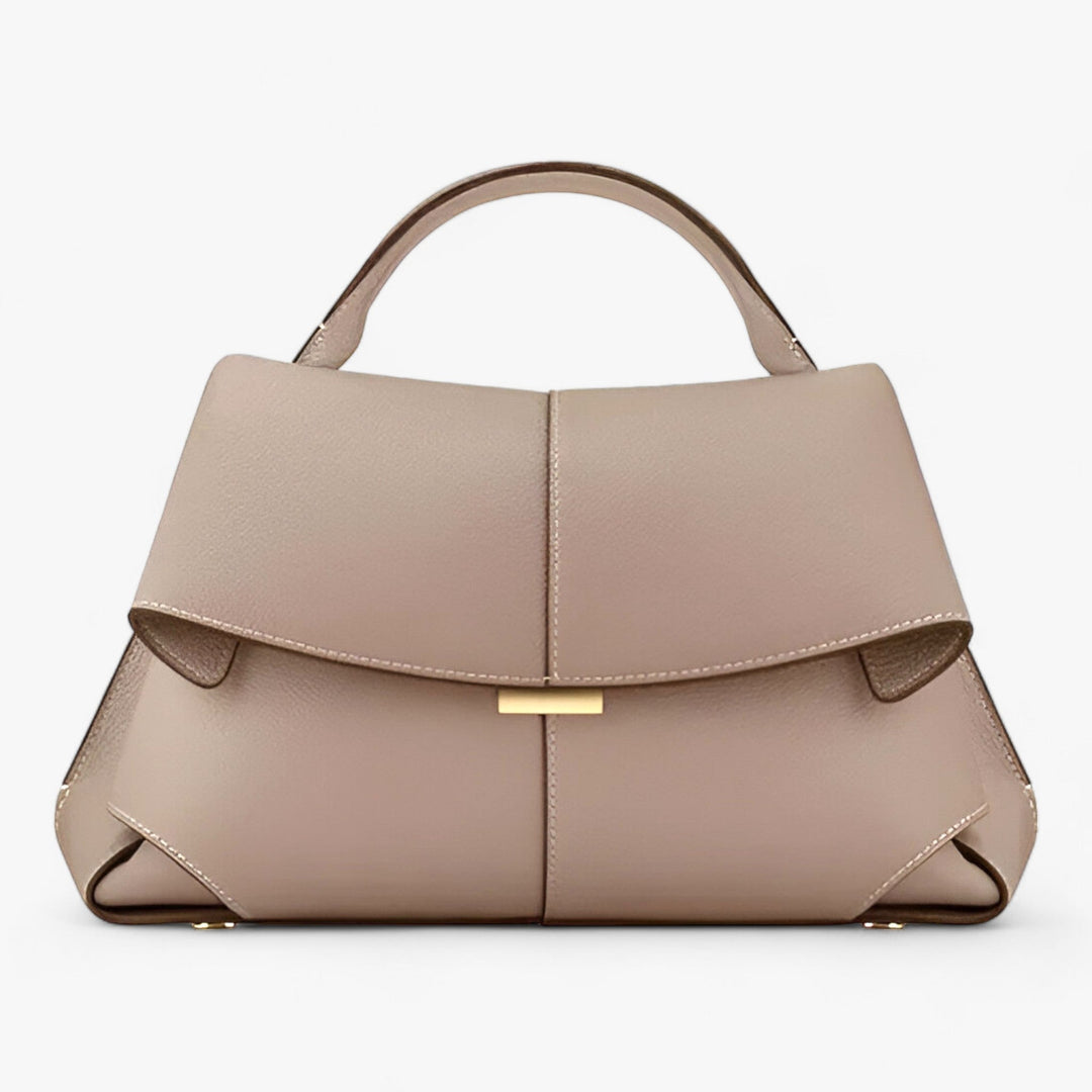 Luxuriöse Damenhandtasche aus Leder mit elegantem Design-Grau-Luzern Mode