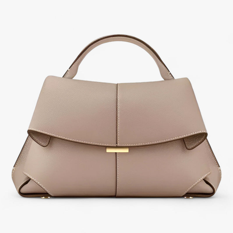 Luxuriöse Damenhandtasche aus Leder mit elegantem Design-Grau-Luzern Mode