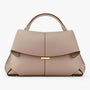 Luxuriöse Damenhandtasche aus Leder mit elegantem Design-Grau-Luzern Mode