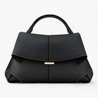 Luxuriöse Damenhandtasche aus Leder mit elegantem Design-Schwarz-Luzern Mode