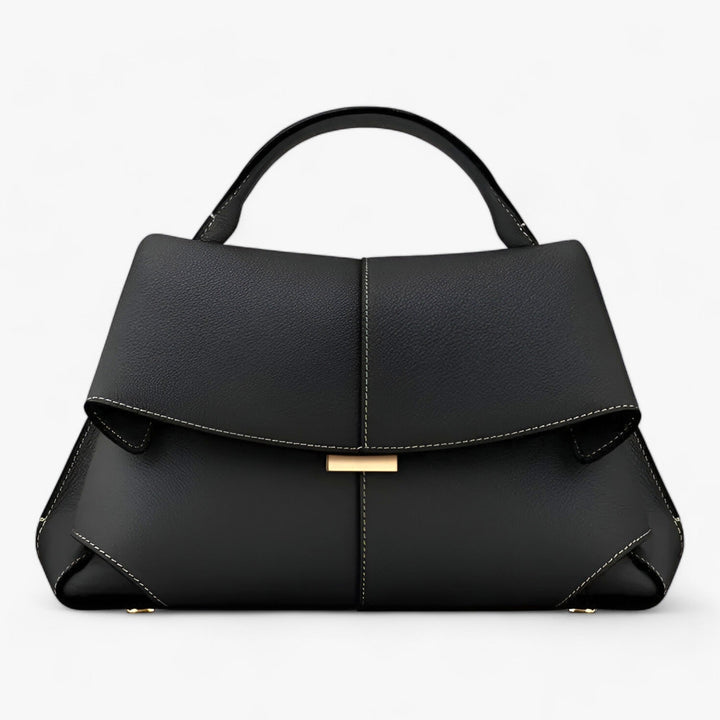 Luxuriöse Damenhandtasche aus Leder mit elegantem Design-Schwarz-Luzern Mode
