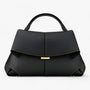 Luxuriöse Damenhandtasche aus Leder mit elegantem Design-Schwarz-Luzern Mode