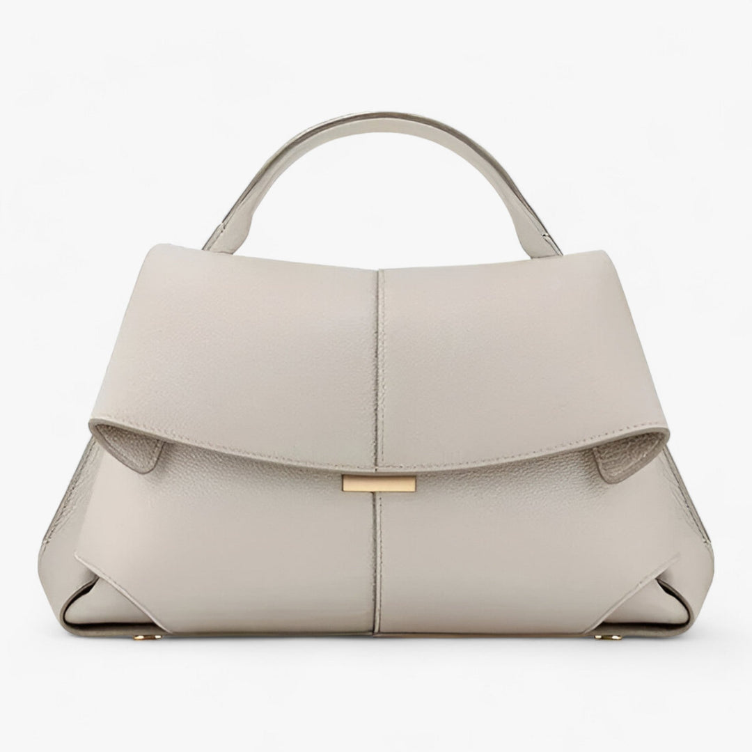 Luxuriöse Damenhandtasche aus Leder mit elegantem Design-Weiß-Luzern Mode