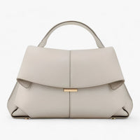 Luxuriöse Damenhandtasche aus Leder mit elegantem Design-Weiß-Luzern Mode