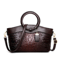 Luxuriöse Damenhandtasche mit geräumigem Innenfach-Braun-Luzern Mode