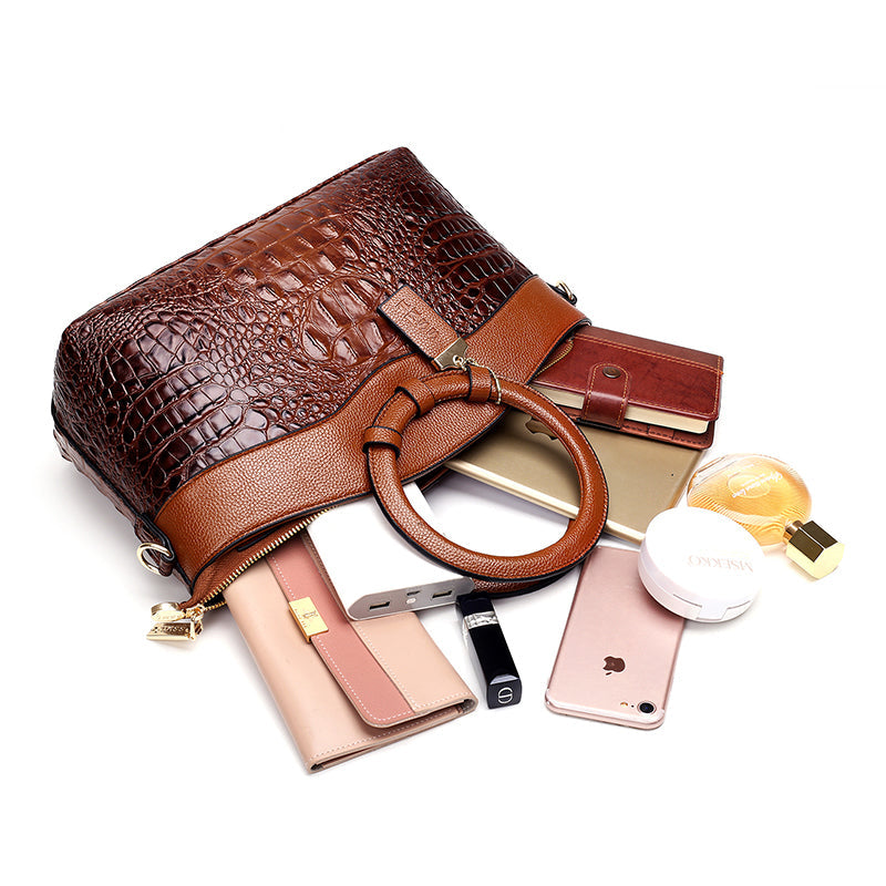 Luxuriöse Damenhandtasche mit geräumigem Innenfach-Luzern Mode