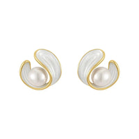 Ohrringe für Damen | Stecker | Gold | Perle | Opal | Stilvoll-Luzern Mode