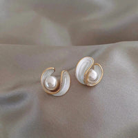 Ohrringe für Damen | Stecker | Gold | Perle | Opal | Stilvoll-Luzern Mode