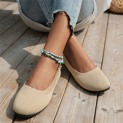 Orthopädische Ballerinas | Bequem | Einfarbig | Stilvoll | Leichtgewicht-Luzern Mode