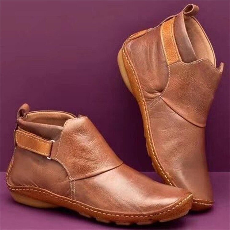 Wasserdichte Damen Stiefeletten - Bequeme Ankle Boots-Braun-35-Luzern Mode