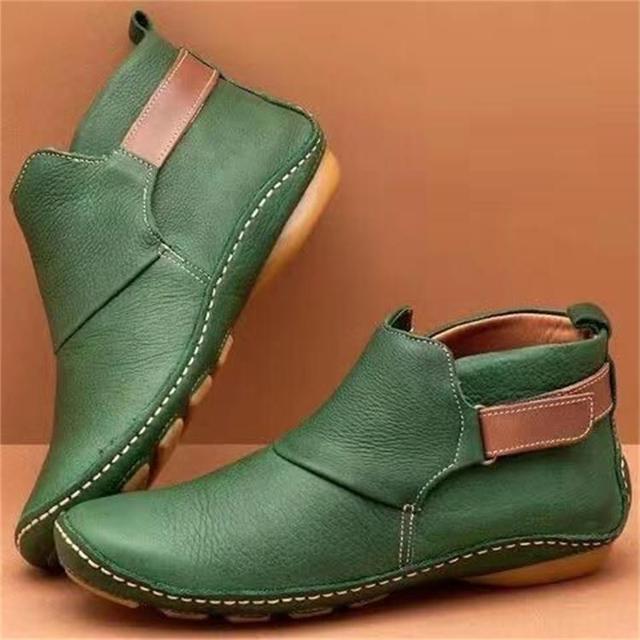 Wasserdichte Damen Stiefeletten - Bequeme Ankle Boots-Grün-35-Luzern Mode