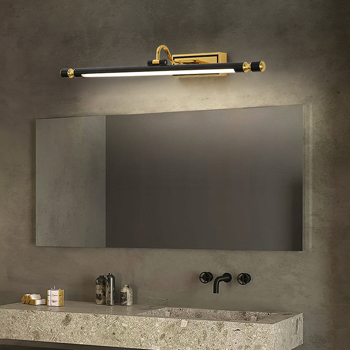 Badezimmer-Spiegelleuchte | Wasserfest | Schwarz-Gold | Wandmontage-Luzern Mode