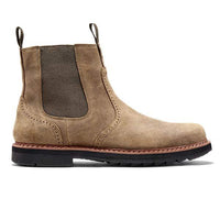 Herren Wildlederstiefel mit Nahtdetails für Outdoor-Abenteuer-Luzern Mode