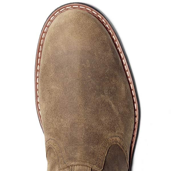 Herren Wildlederstiefel mit Nahtdetails für Outdoor-Abenteuer-Luzern Mode