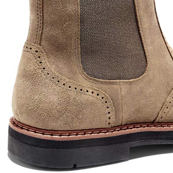 Herren Wildlederstiefel mit Nahtdetails für Outdoor-Abenteuer-Luzern Mode