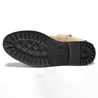 Herren Wildlederstiefel mit Nahtdetails für Outdoor-Abenteuer-Luzern Mode