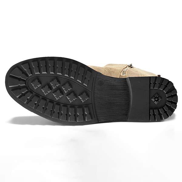 Herren Wildlederstiefel mit Nahtdetails für Outdoor-Abenteuer-Luzern Mode