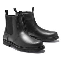 Herren Wildlederstiefel mit Nahtdetails für Outdoor-Abenteuer-Schwarz-39-Luzern Mode
