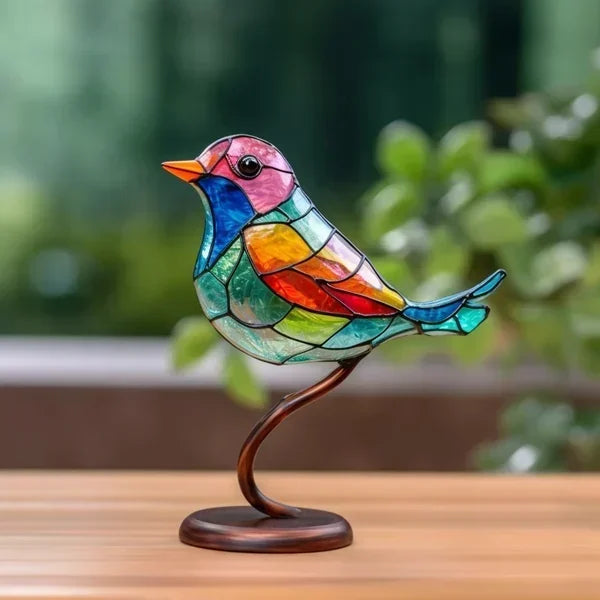 Vogelstatue | Glas Mehrfarbig Stilvoll Vielseitig Einzigartig Kunstvoll-1 Vögel-Luzern Mode