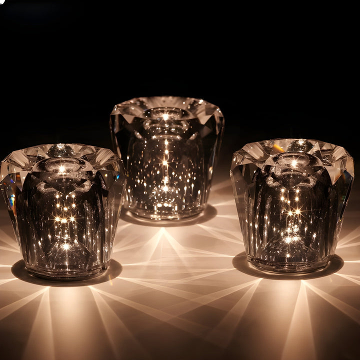 Kristall-Tischlampe | Einzigartig Stilvoll Wiederaufladbar LED Langlebig Vielseitig-Luzern Mode