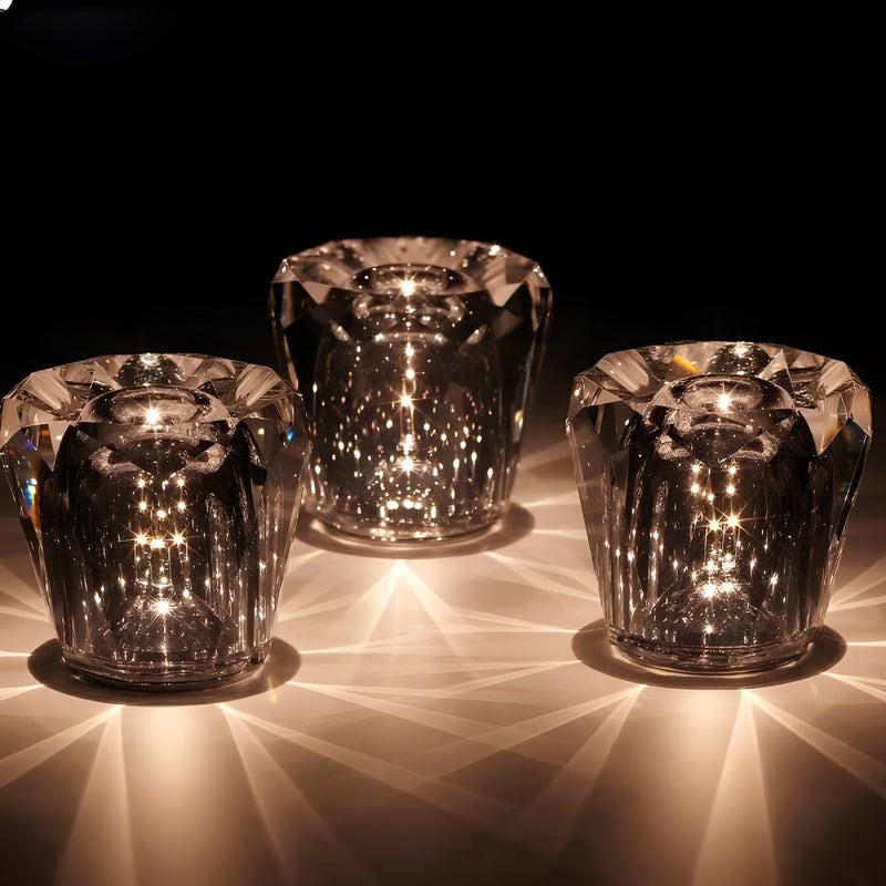 Kristall-Tischlampe | Einzigartig Stilvoll Wiederaufladbar LED Langlebig Vielseitig-Luzern Mode