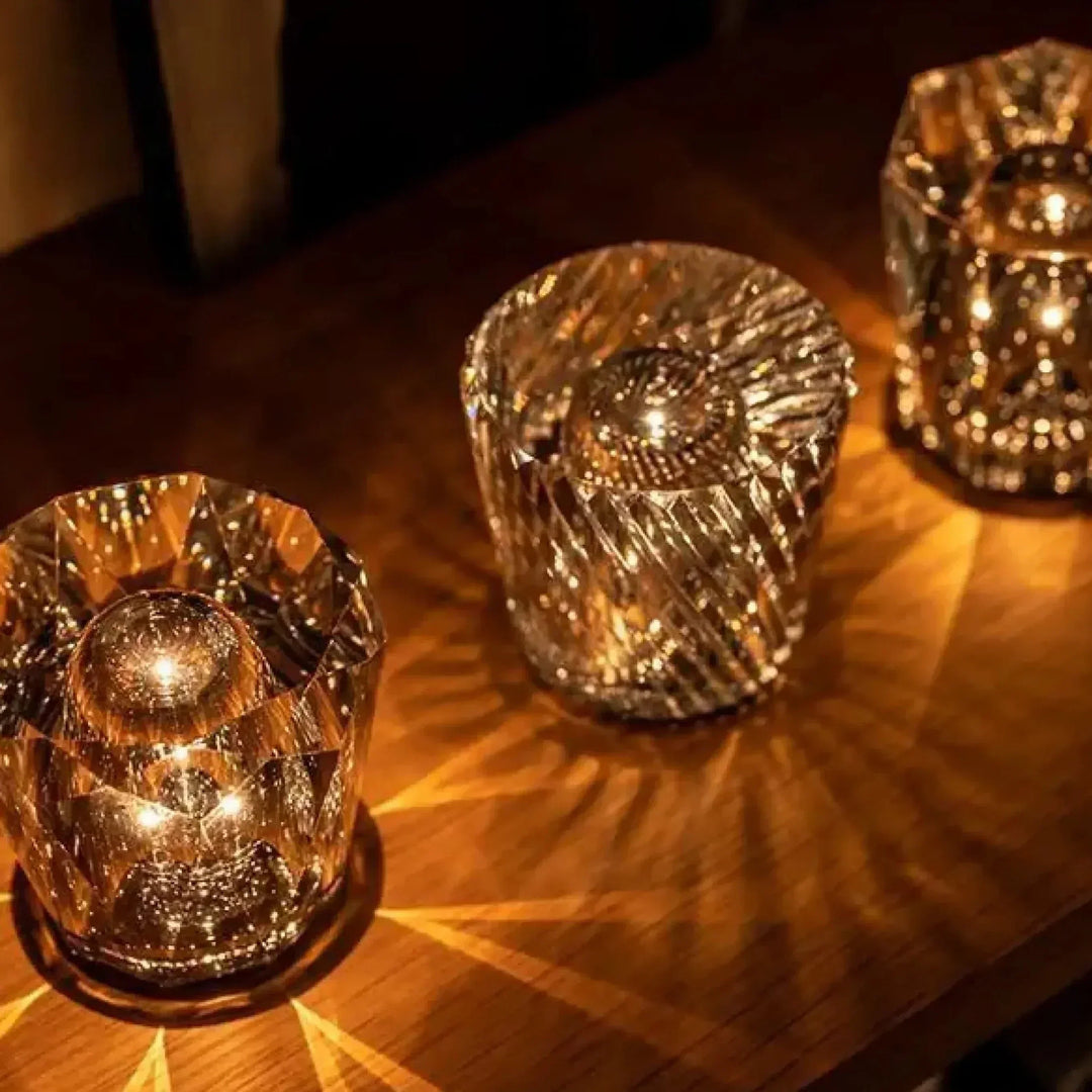 Kristall-Tischlampe | Einzigartig Stilvoll Wiederaufladbar LED Langlebig Vielseitig-Luzern Mode