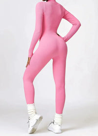 Damen Jumpsuit Langarm Einteiler Sportlich Bequem-Luzern Mode