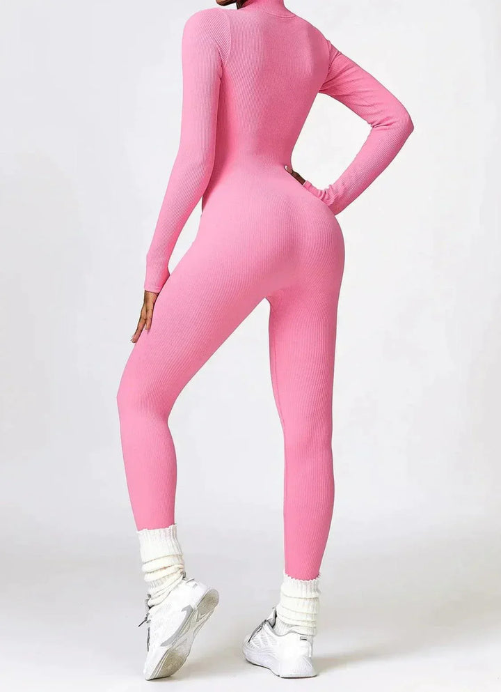 Damen Jumpsuit Langarm Einteiler Sportlich Bequem-Luzern Mode